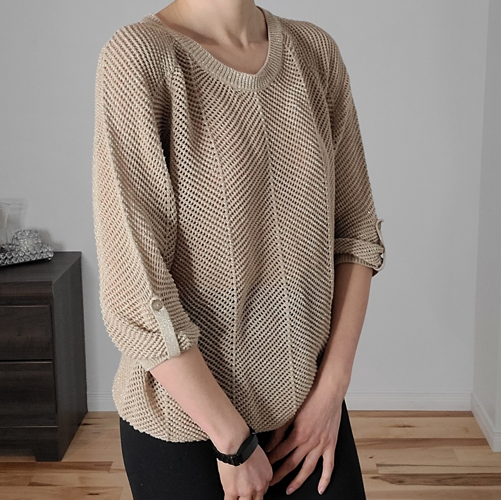 Peter Nygard transparent sweater